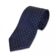 Navy Blue Pin Dot Silk Necktie