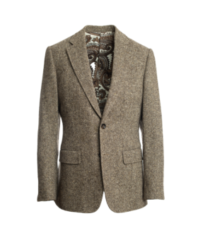 Brown Donegal Tweed Suit Jacket - He Spoke Style Shop