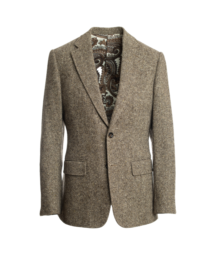 Brown Donegal Tweed Suit Jacket - He Spoke Style Shop