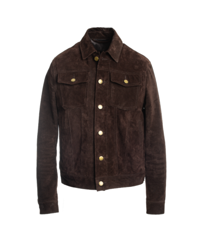 Brown Suede Trucker Jacket - He Spoke Style Shop