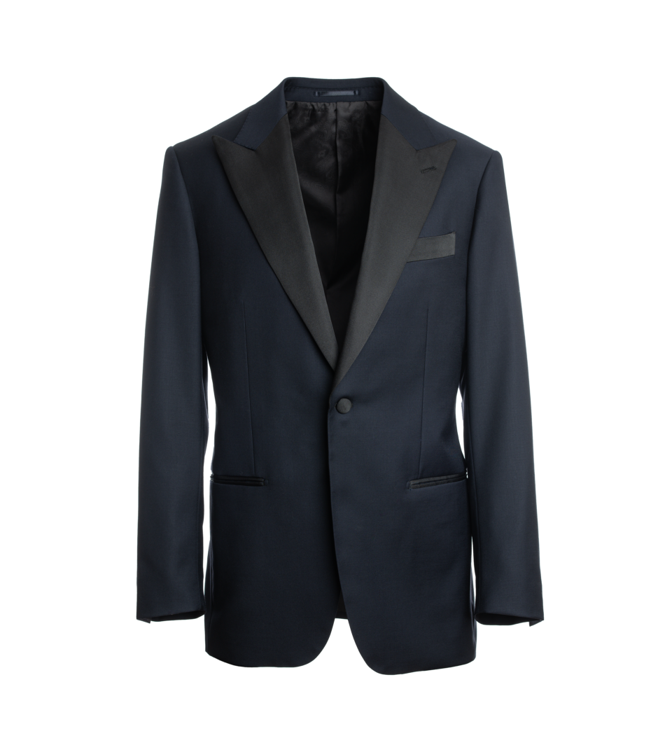 Midnight Navy Blue Tuxedo Jacket - He Spoke Style Shop