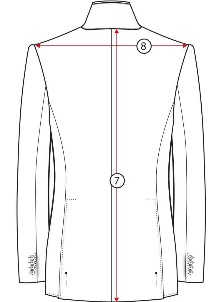size chart jkt back size chart jkt back