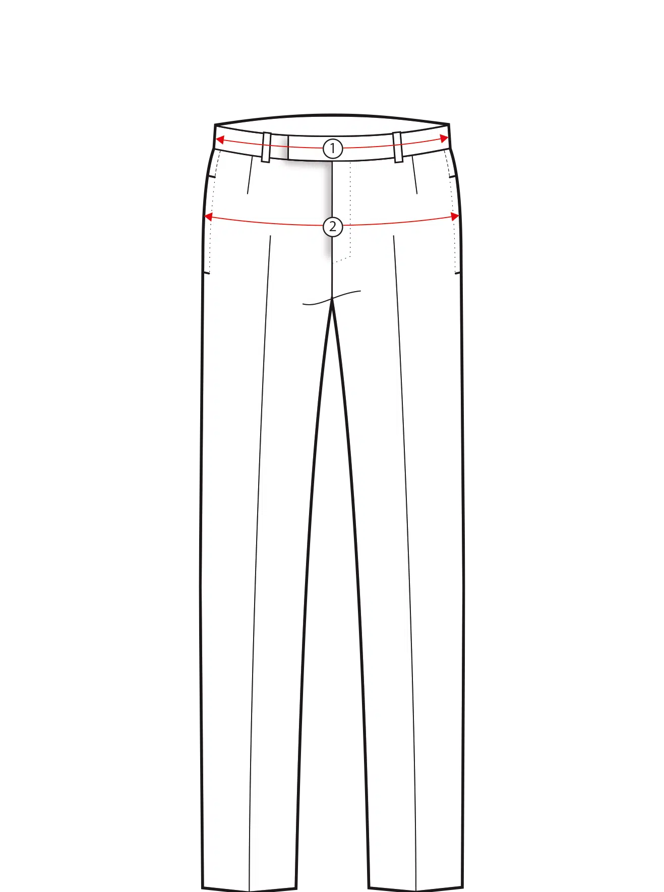 Michael Andrews Bespoke Pants Size Charts