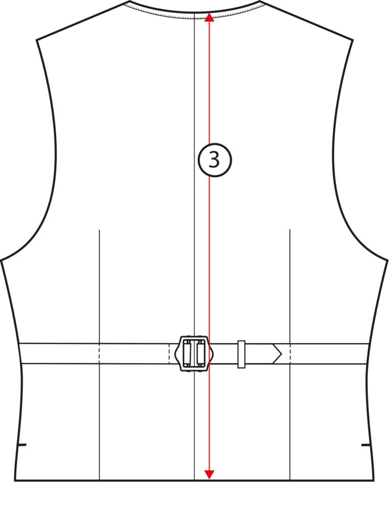 size chart vest back