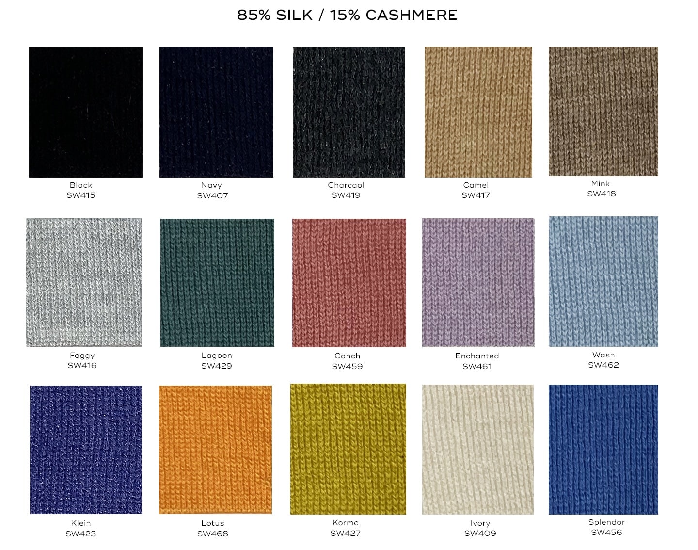 Custom Sweater Yarn Options Cashmere Silk 2024