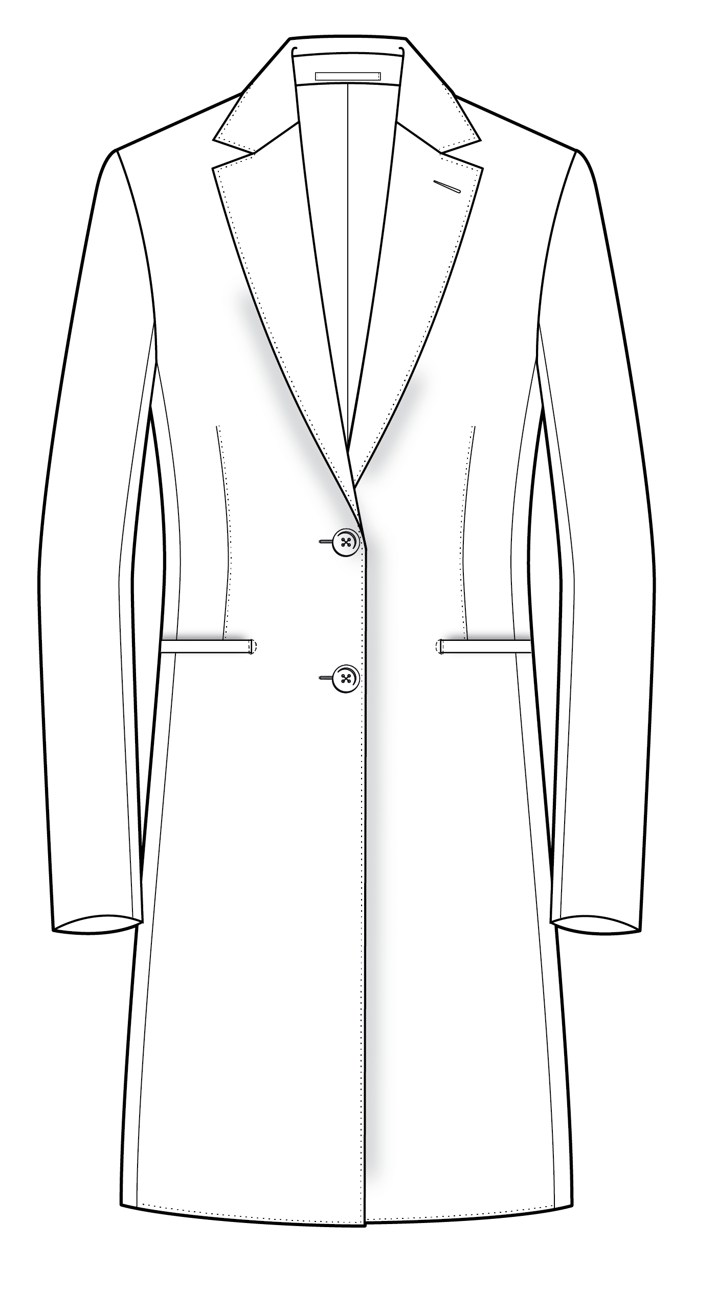 01 2 Button single breasted