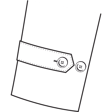 01 Button Adjuster Cuff Diagram