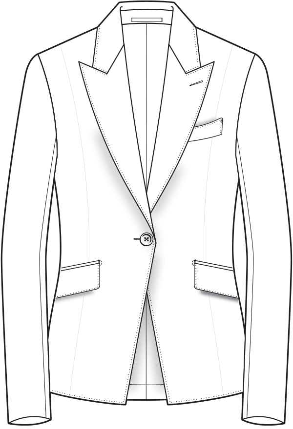 01 Contemporary 1 Button Blazer