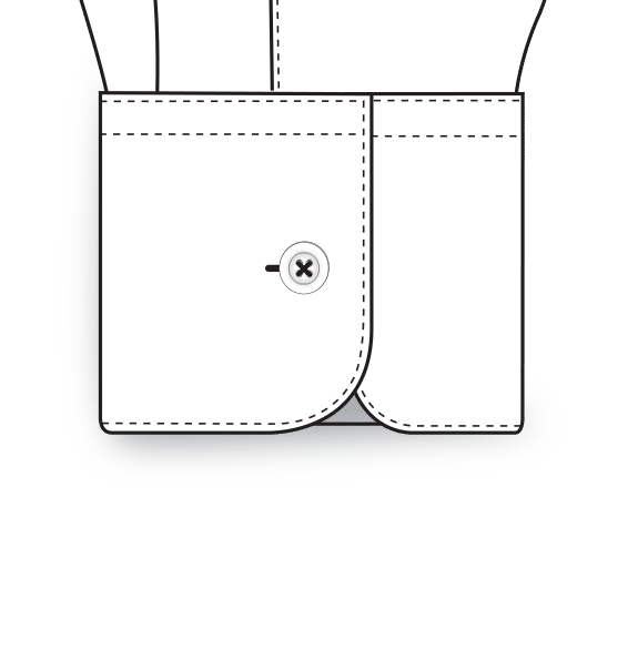 02 1 Button Round Womens Shirt Cuff Style Diagram