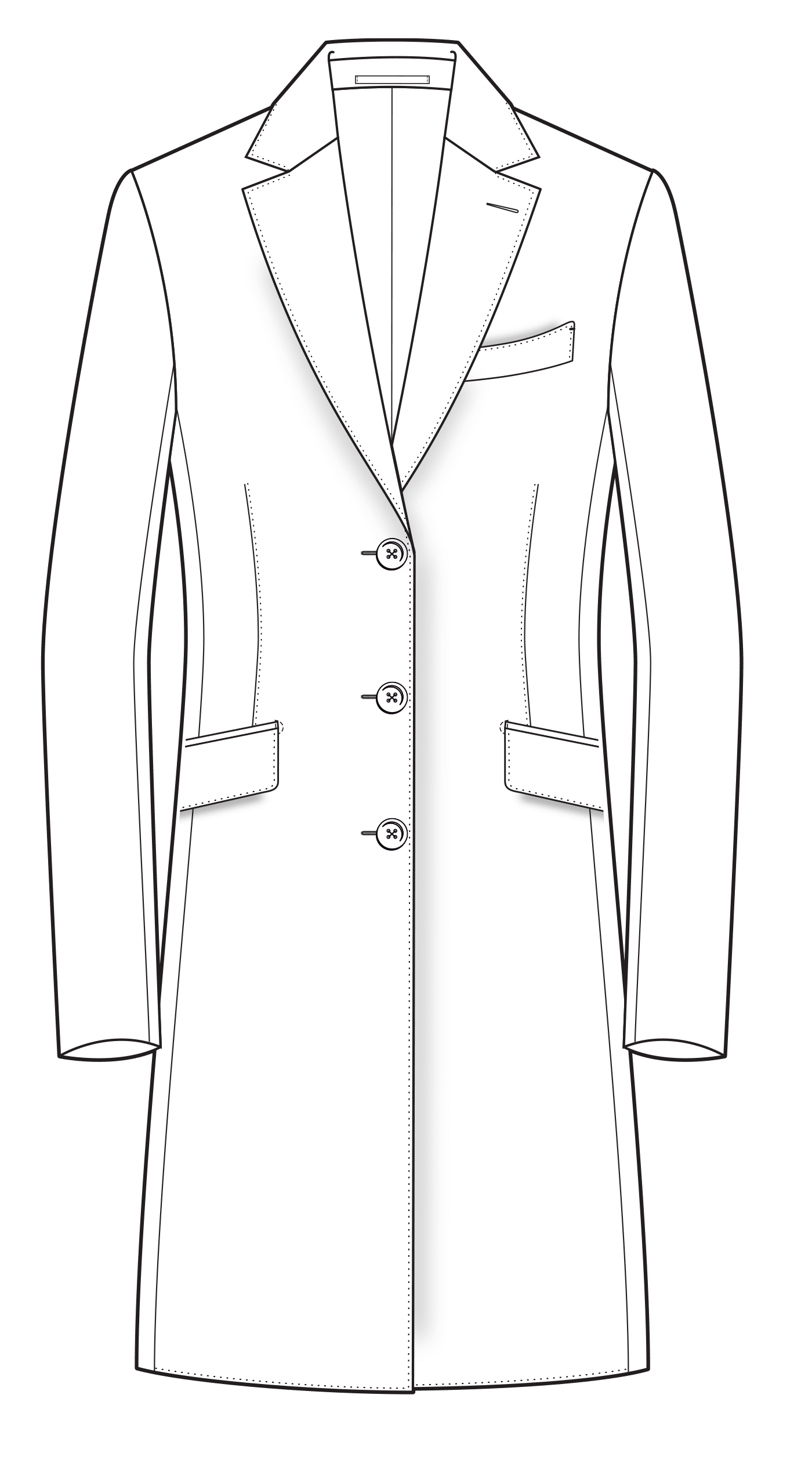 02 3 Button Single Breasted