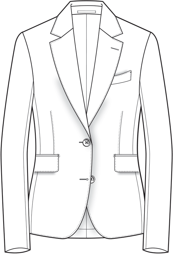 02 Classic 2 Button Blazer