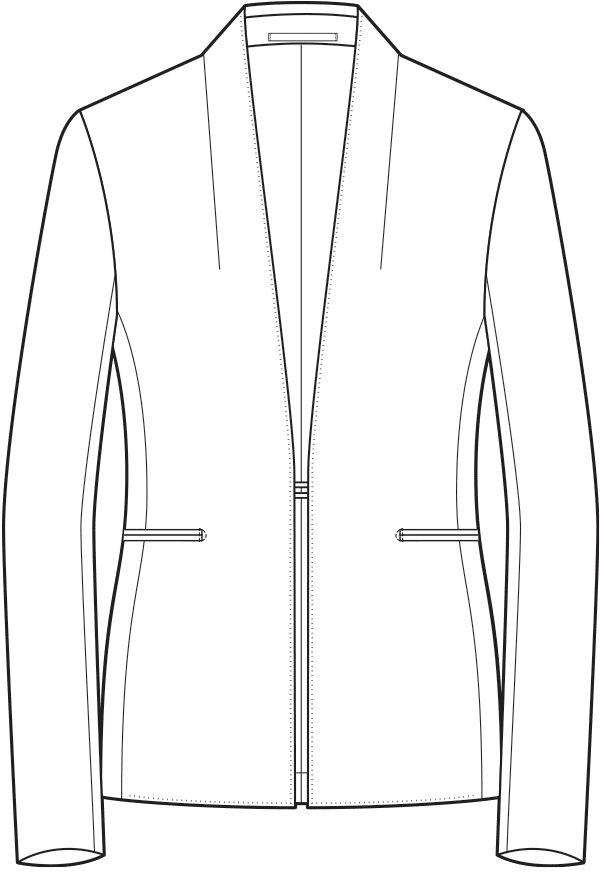 05 Blended Collar Blazer