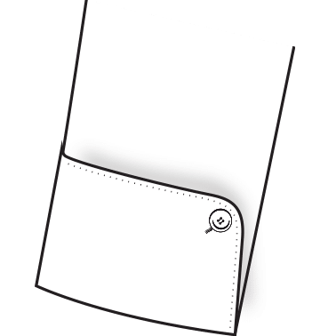 06 Turnback with Button Cuff Diagram