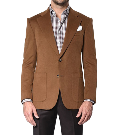 (product) Dark Camel Signature Bespoke Sport Coat