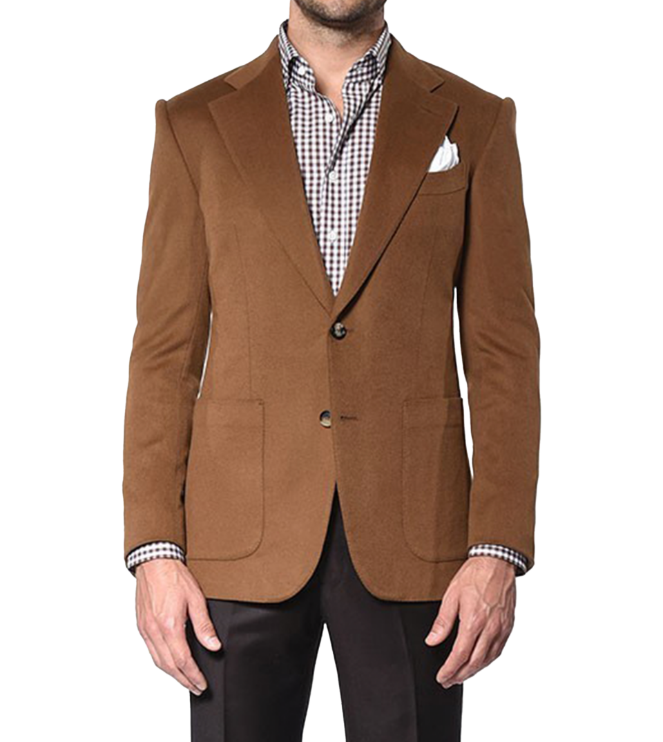 (product) Dark Camel Signature Bespoke Sport Coat