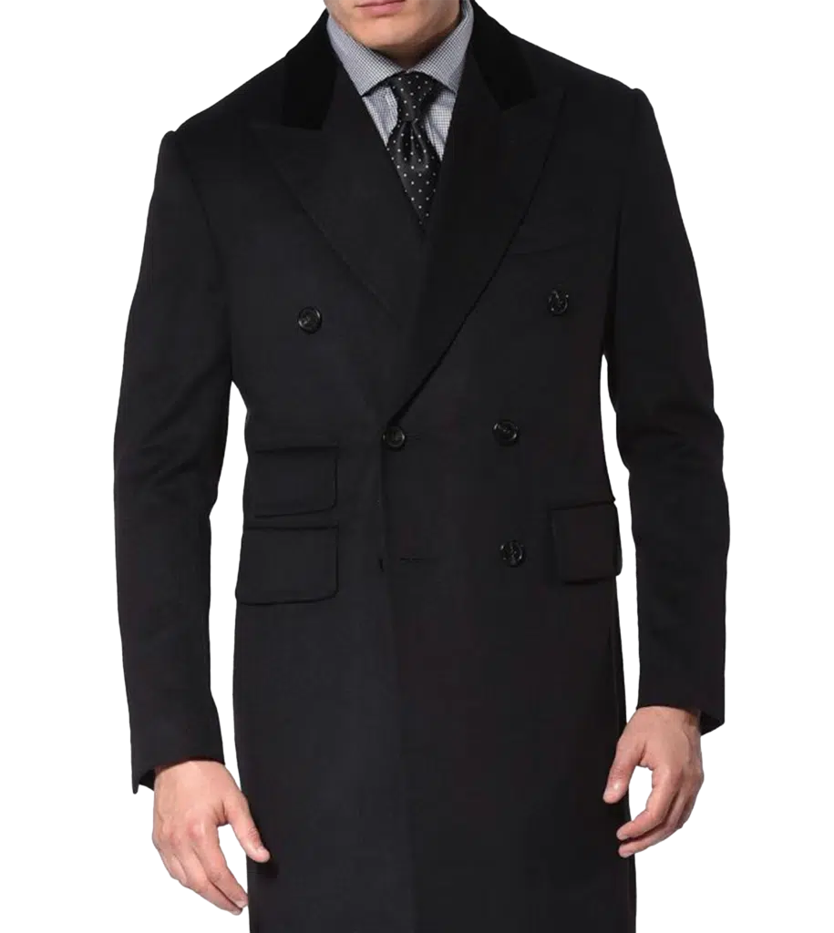 ジャケット・アウター ULTERIOR CASHMERE BEAVER OVER COAT Coat with lapels in beaver cashmere | Emporio Armani