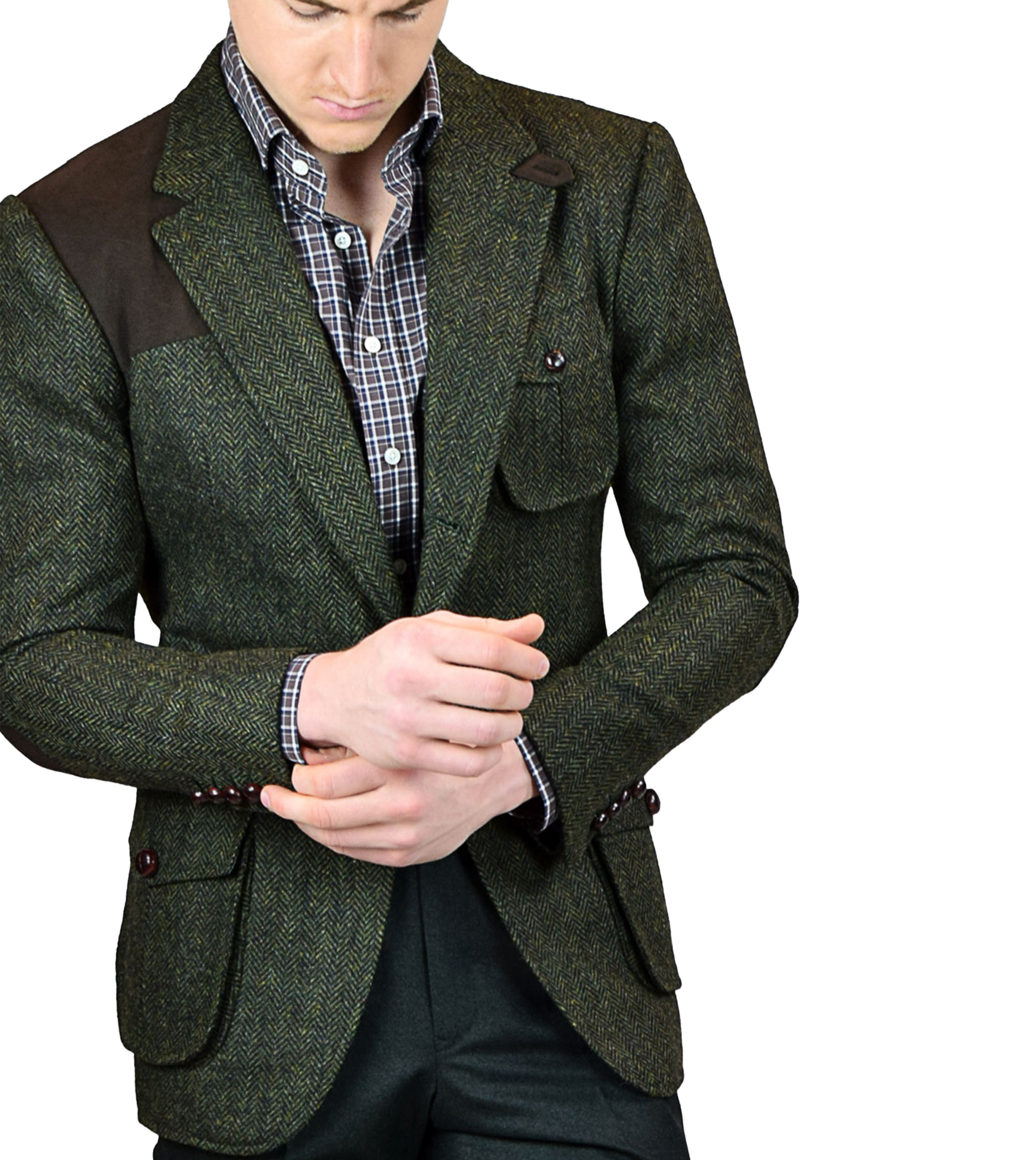 Dark Olive Herringbone Bespoke Hunting Jacket Michael Andrews Bespoke New York s Most Trusted Custom Tailor Since 2006