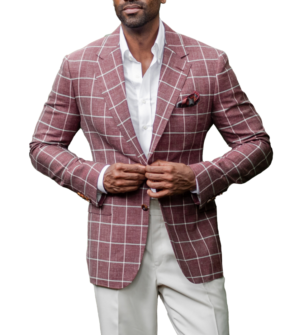 Oxblood Rope Window Sport Coat