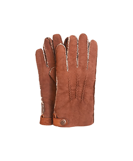 (product) Handsewn Double-Faced Shearling Gloves