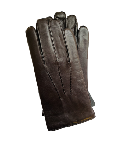 (product) Handsewn Lambskin Brown Dress Gloves
