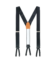 Sutton Formal Black Silk Suspenders