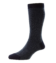 (product) Pantherella Highbury Wool Houndstooth Mid-Calf Socks - Navy