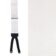Sutton Formal White Silk Suspenders