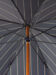 (product) Navy Striped Umbrella with Leather Handle, Inside view