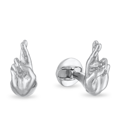 (product) Lucky You Silver Cufflinks