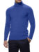 (product) Prussian Blue Merino Wool Turtle Neck Sweater