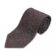 (product) Brown with Blue Floral Silk Necktie, Rolled