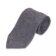 (product) Grey with Blue Solid Silk Necktie, Rolled