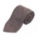 (product) Brown with Blue Speckle Solid Silk Necktie, Rolled