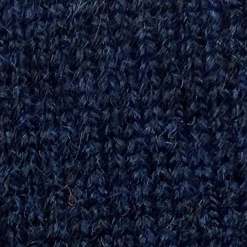 (product) Midnight Cashmere Crew Neck Sweater, close-up texture detail