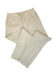 (product) Tan Linen Elastic Waist Pants
