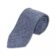 (product) Light Blue with Brown Medallion Silk Necktie, Rolled view