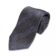 (product) Grey with Blue Stripe Silk/Wool Necktie, Rolled view