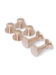 (product) Round Rose Gold Stud and Cufflink Set