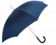 (product) Blue Umbrella with Leather Handle, Open view