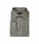 Custom Grey and Brown Gingham Merino Wool Western Shirt