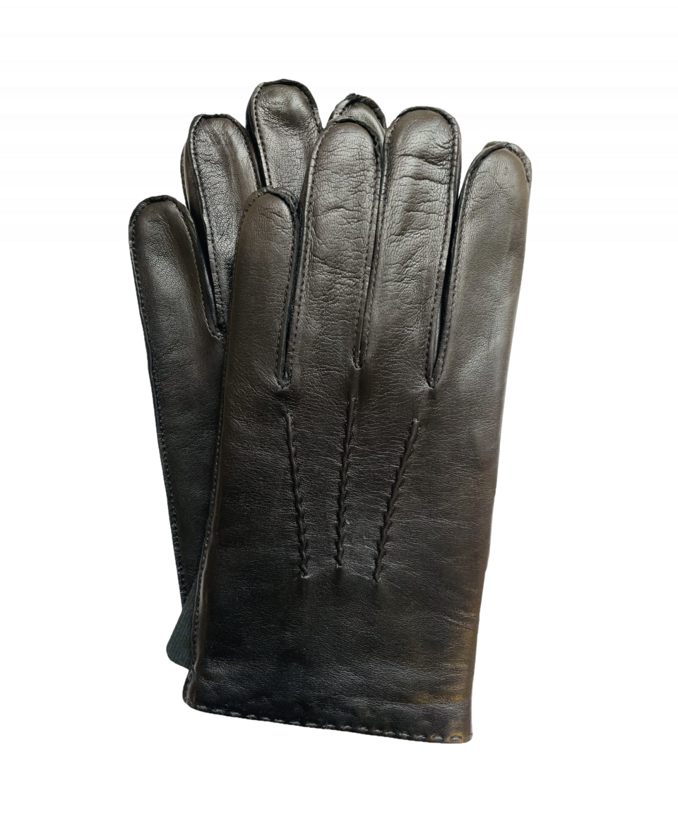 Handsewn Lambskin Black Dress Gloves