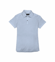 Light Blue Pique Short Sleeve Polo Shirt