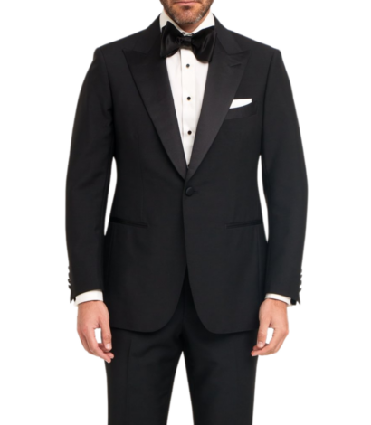 Michael Andrews Classic Black Wool Tuxedo In Stock