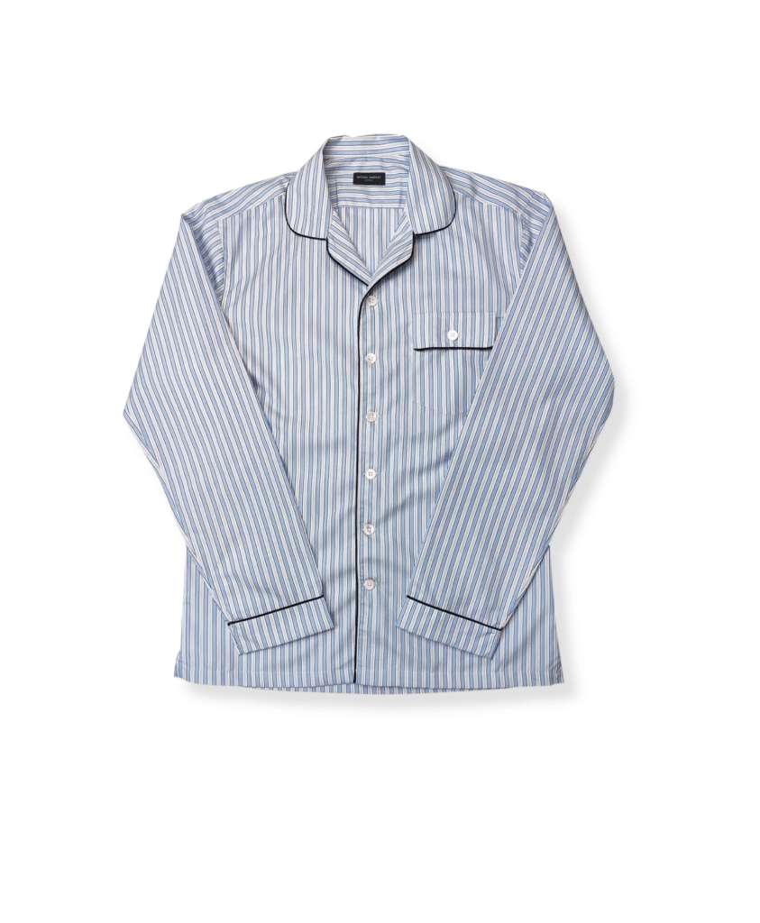 Light Blue Stripe Pajama Shirt | Michael Andrews Bespoke, New York's Most  Trusted Custom Tailor Since 2006