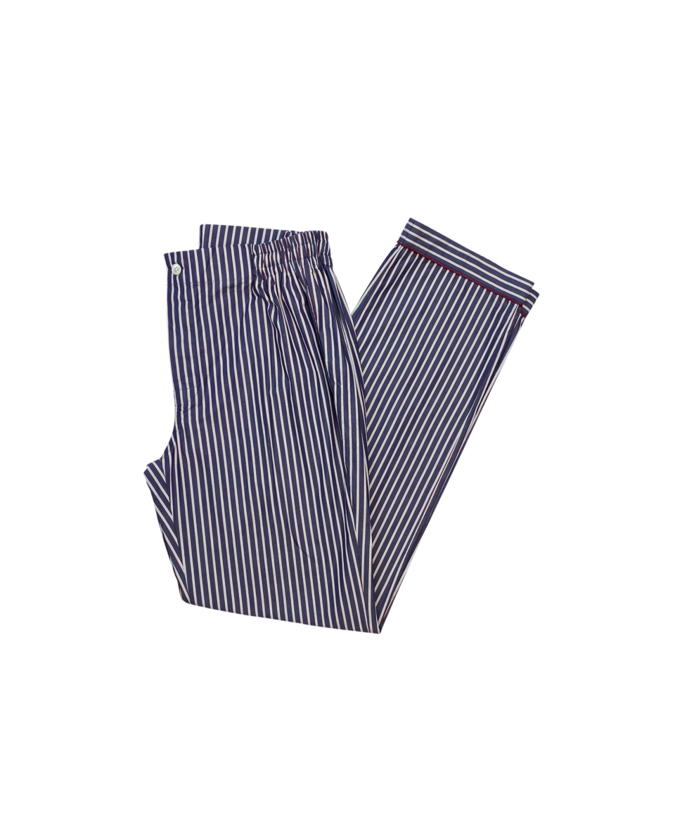 Michael Andrews Red and Dark Blue Stripe Pajama Pant