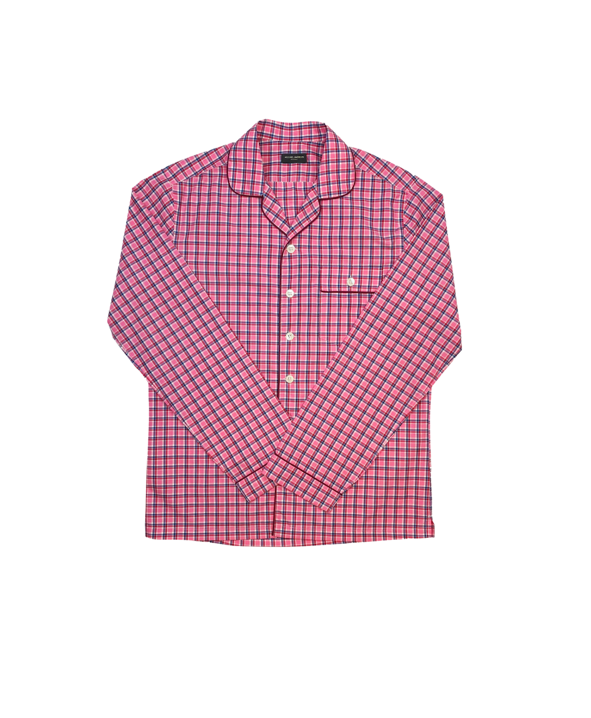 Michael Andrews Bespoke | Red & Pink Check Pajama Shirt