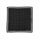 Black Pocket Square with Classic White Polka Dots and Striped Border
