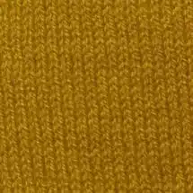 Gold Merino Wool 3-Button Long-Sleeve Polo