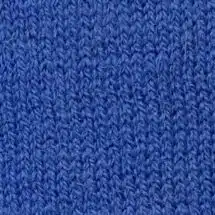 Prussian Blue Merino Wool 3-Button Long-Sleeve Polo