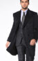 (product) Charcoal DB Wool Cashmere Overcoat